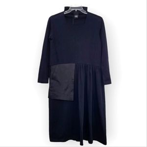 Lotus Eaters Kanuki Black Long Sleeve Dress with Side Pocket XS